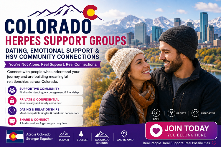 Colorado Herpes Support Groups: HSV Dating & Emotional Support