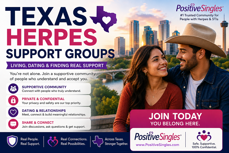 Texas Herpes Support Groups: Living and Dating With HSV in Texas