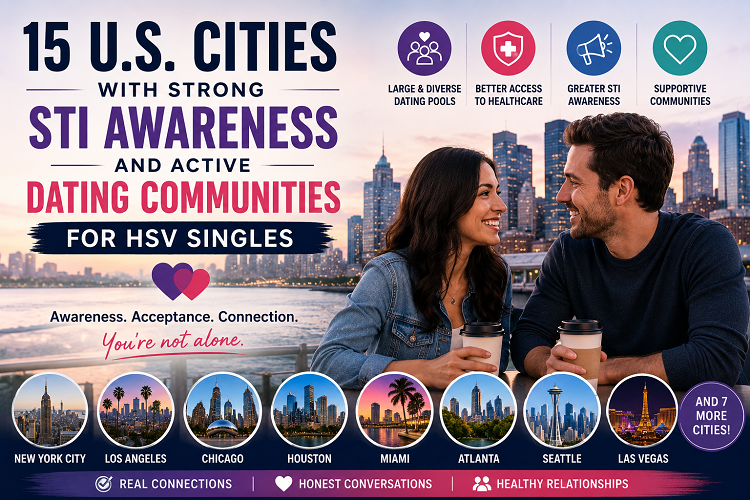 15 U.S. Cities with Active Dating Communities for HSV Singles