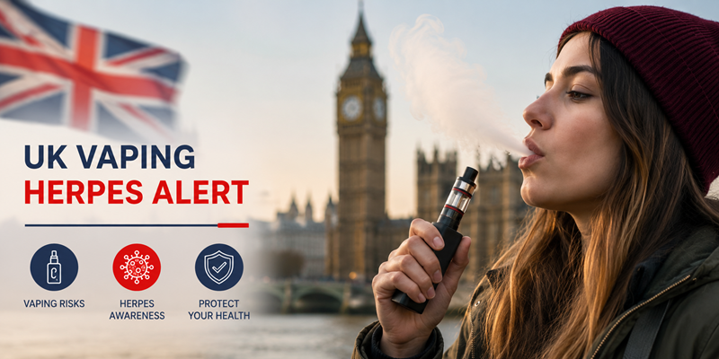 Urgent UK Alert: Herpes Risk Poses Threat to 5.5 Million Vapers